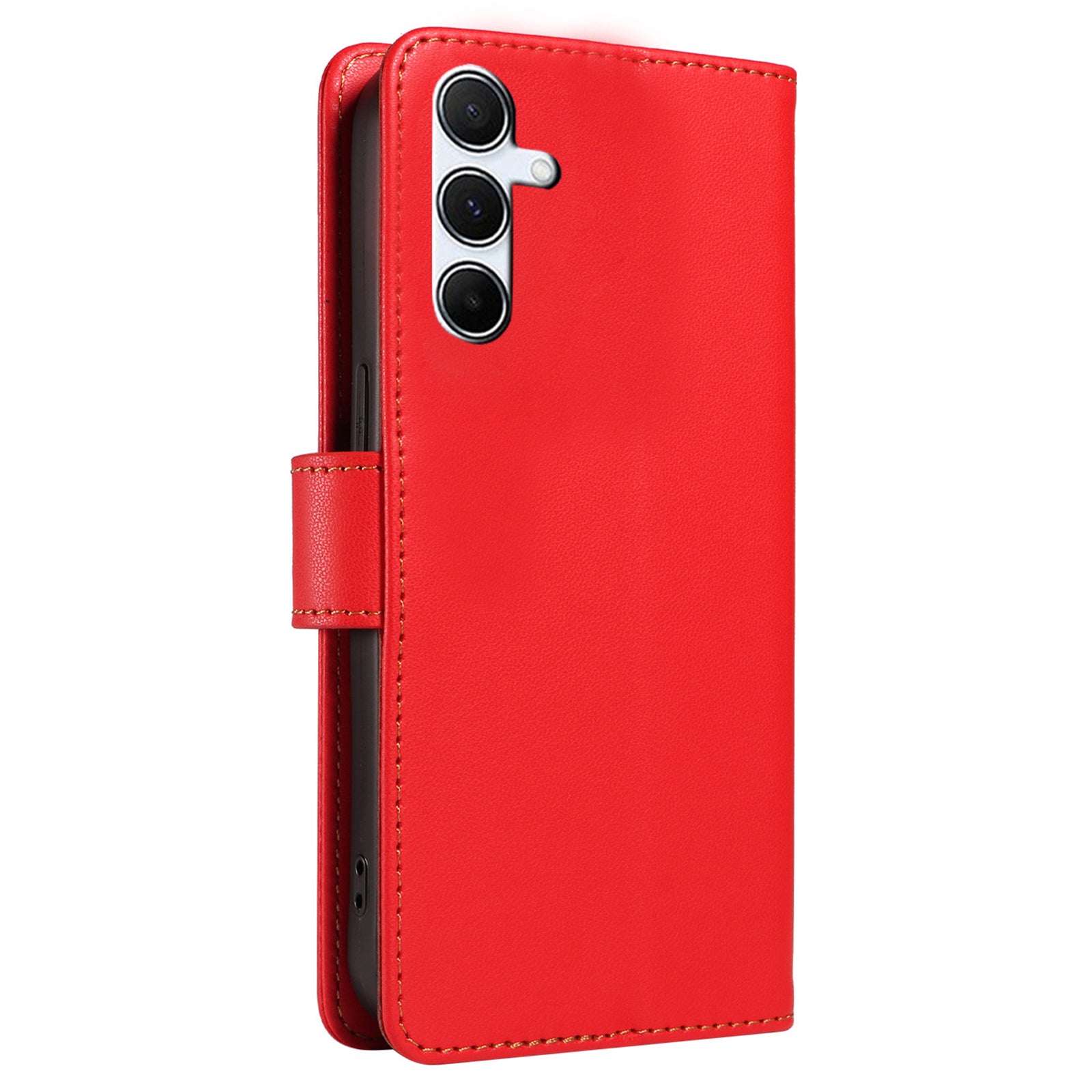 For Samsung Galaxy A16 4G / 5G Case RFID Blocking PU Leather Wallet Flip Phone Cover with Wrist Strap - Red For Samsung Galaxy A16 4G / 5G Case RFID Blocking PU Leather Wallet Flip Phone Cover with Wrist Strap - Red